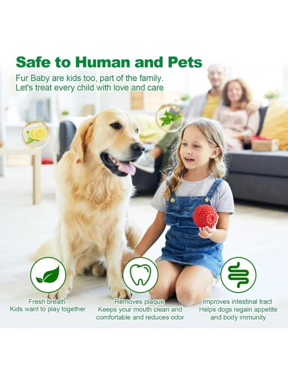Natural Dog & Cat Dental Powder | Plaque Remover for Fresh Breath & Oral Care